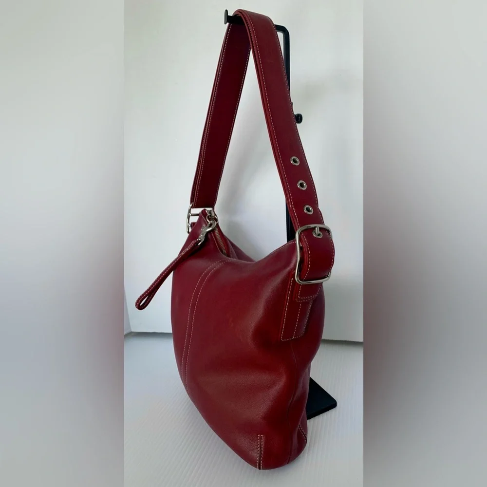Coach Vintage Legacy Slim Duffle Shoulder Bag-  ‘03 - Red #9326